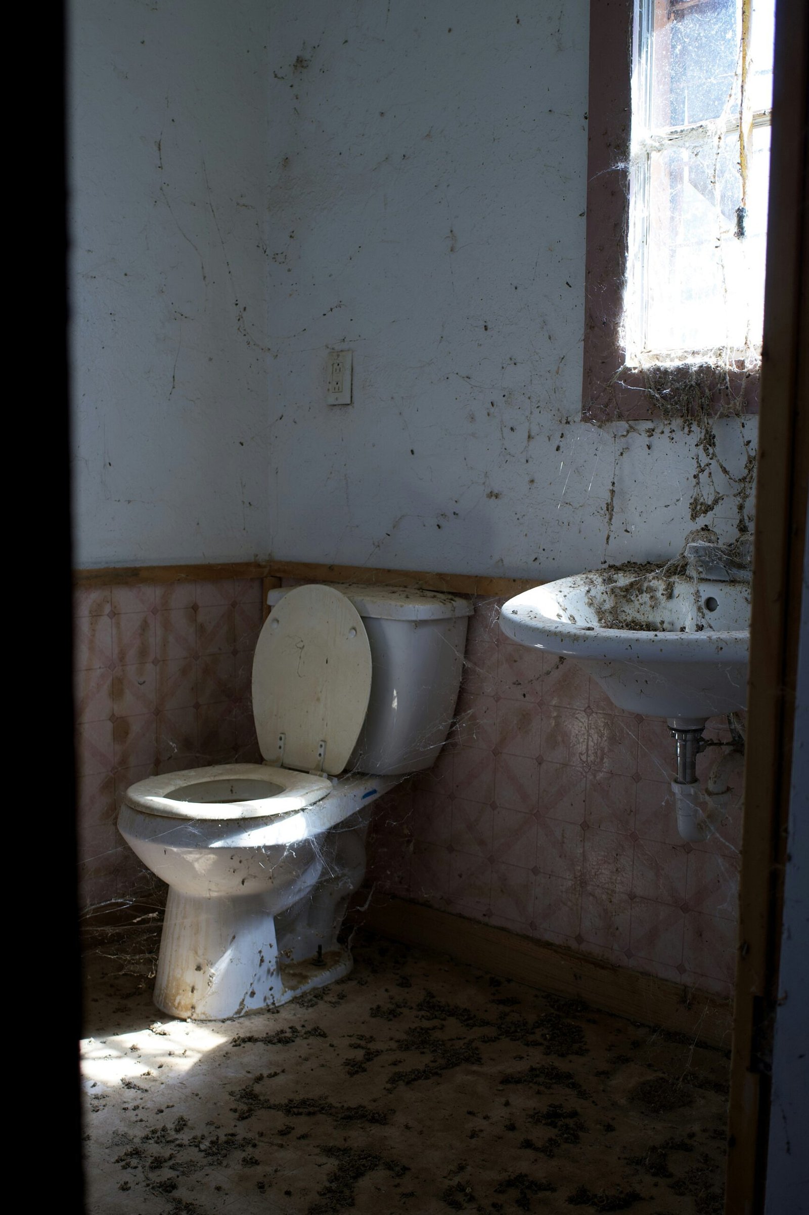 Before bathroom cleaning